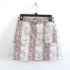 (3/$20) Snakeskin Print Mini Skirt NWOT